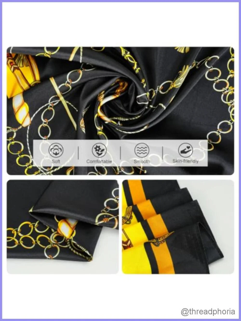 Satin Head Scarf Large 35